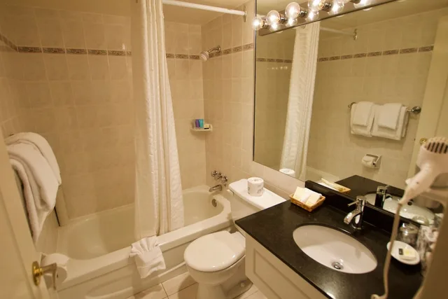 جناح ركني بسرير كينج بغرفة نوم واحدة بمطبخ، Century Plaza Hotel & Spa 5/6