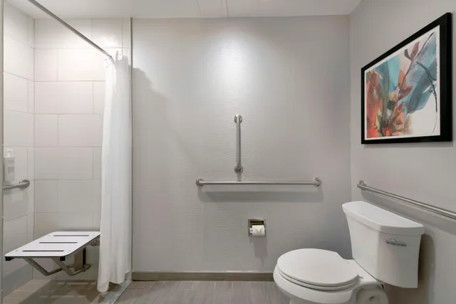 غرفة بسرير كينج لذوي الإعاقة، Hilton Garden Inn Raleigh Cary 4/7