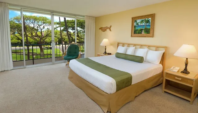 غرفة بسرير مزدوج بإطلالة على الحديقة بغرفة نوم واحدة، Aston Maui Kaanapali Villas 1/2