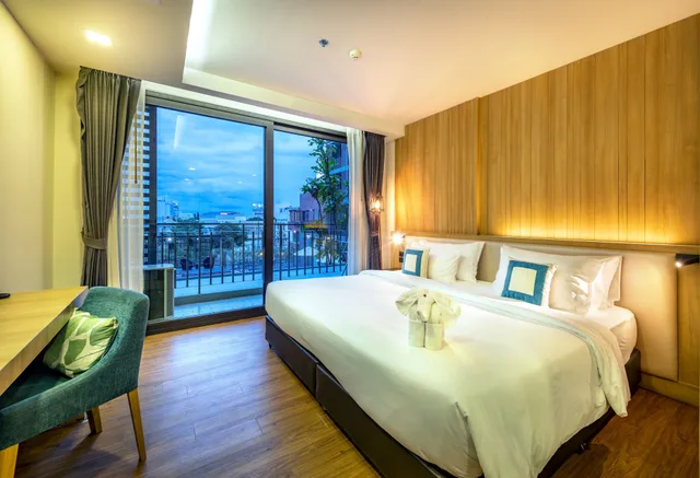 غرفة ديلوكس بسرير مزدوج بإطلالة على المسبح، Plaai Prime Hotel (ex D Varee Diva Central Rayong) 4/5