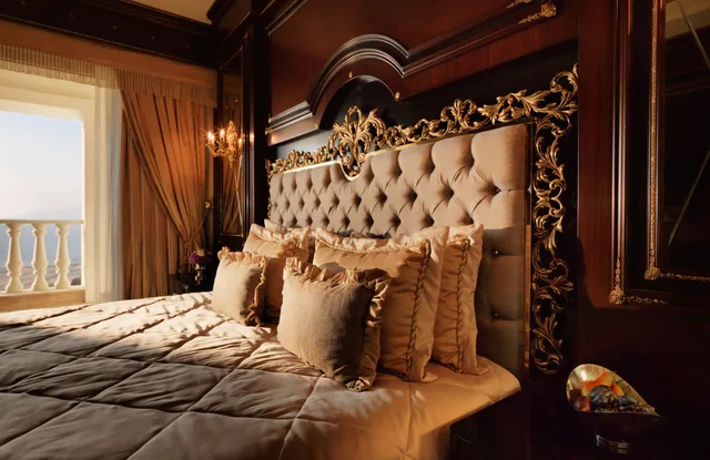 جناح بريميوم بسرير كينج بغرفة نوم واحدة، Shamakhi Palace Sharadil Hotel 3/5