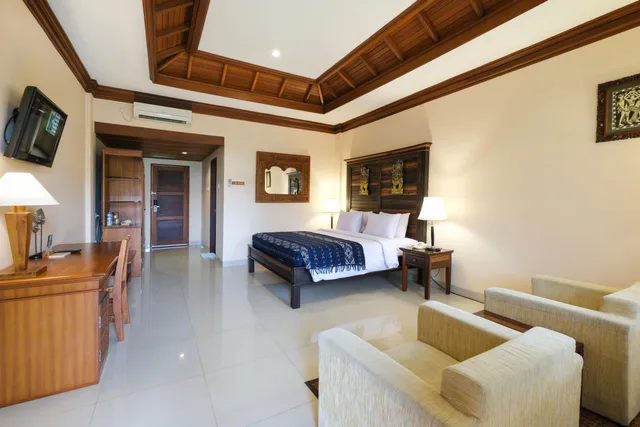 غرفة ديلوكس بسرير مزدوج أو سريرين منفصلين بإطلالة على الحديقة، Bhuwana Ubud Hotel 5/10