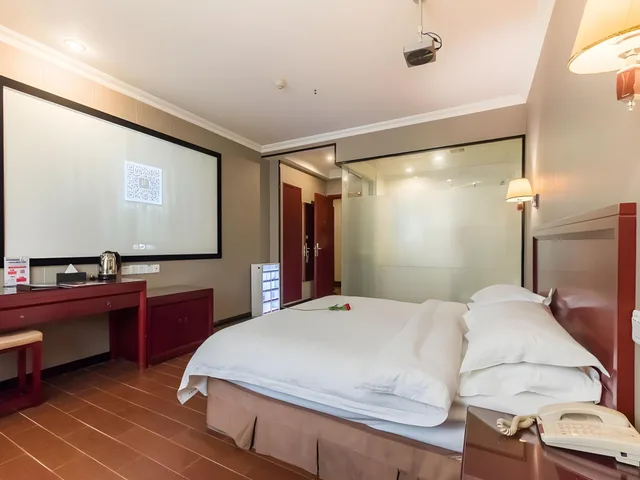 غرفة بسرير كينج بإطلالة، Greentree Inn Jiangsu Suzhou Mudu Ancient Street E 1/2