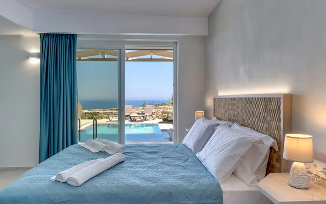 جناح بسرير مزدوج بإطلالة على البحر بمسبح خاص، Spiros Soula Hotel 1/3