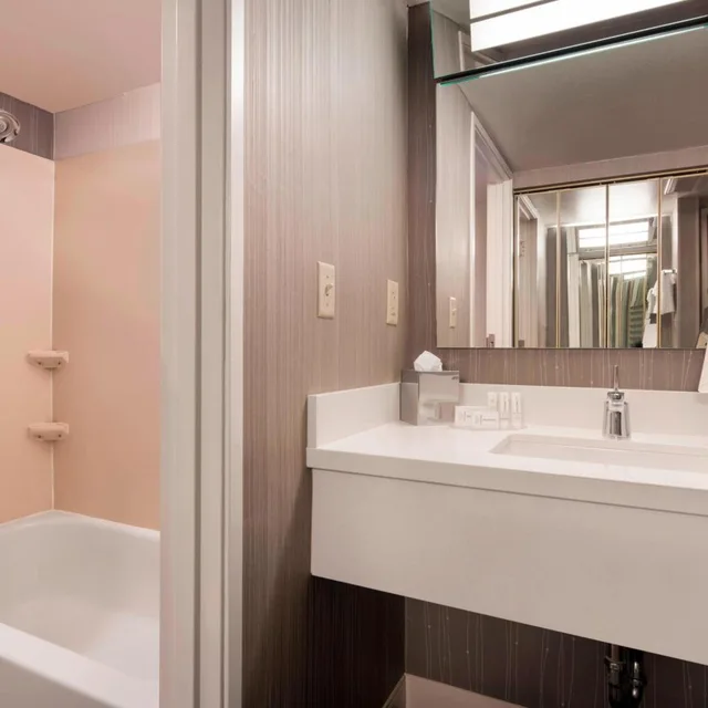 غرفة بسرير كينج مع أريكة بحوض استحمام لذوي الإعاقة، Courtyard Scottsdale Old Town 3/5