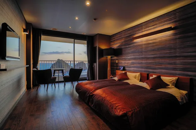 غرفة سوبيريور بسريرين منفصلين بإطلالة على البحر، DOGASHIMA HOTEL TENYU 1/1
