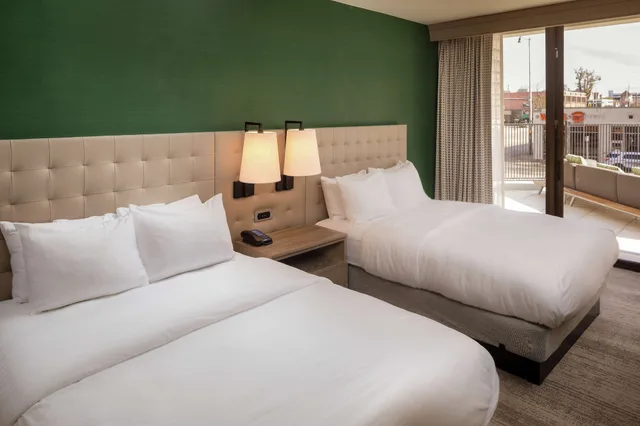غرفة بسريرين كوين بإطلالة على المسبح بشرفة، Hilton Birmingham Downtown at UAB 1/10