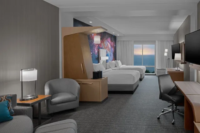استوديو بسريرين كوين مع أريكة، Courtyard by Marriott Titusville Kennedy Space Center 4/4