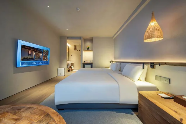 غرفة كومفورت بسريرين منفصلين بإطلالة على الفناء، YUANLI HOTEL 4/10