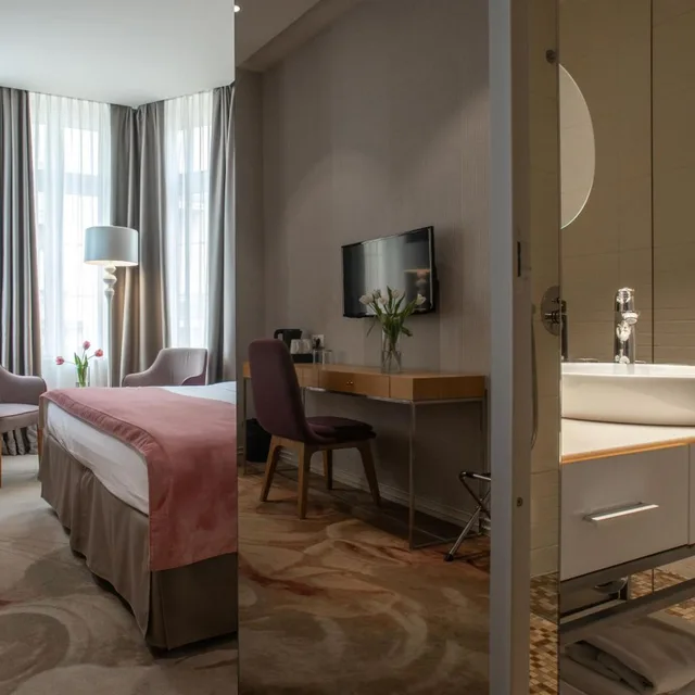 غرفة قياسية بسرير مزدوج أو سريرين منفصلين، Jump INN Hotel 9/10