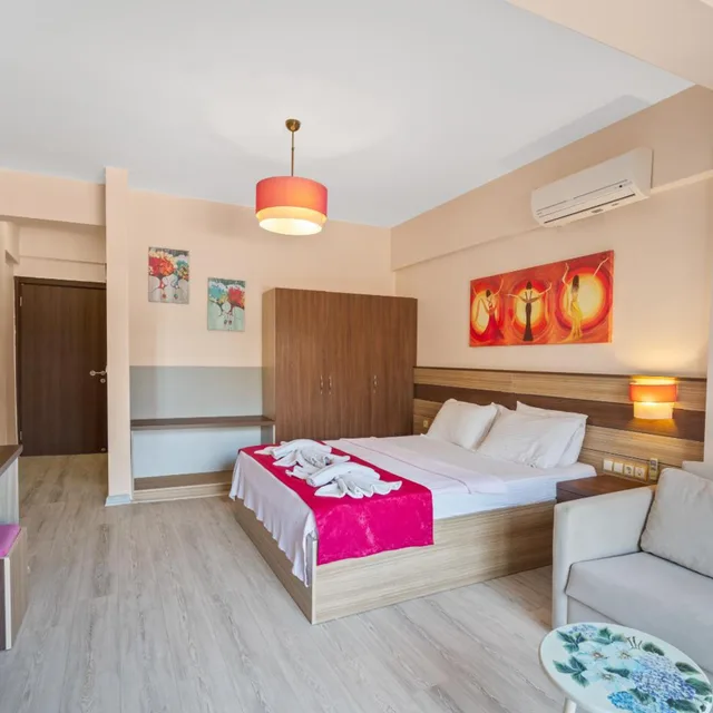 غرفة بسرير مزدوج بإطلالة على البحر، Eden Pyara Hotel Turunc 5/10