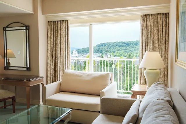 جناح عائلي ركني بسريرين منفصلين بإطلالة على الحديقة، Sendai Royal Park Hotel 3/3