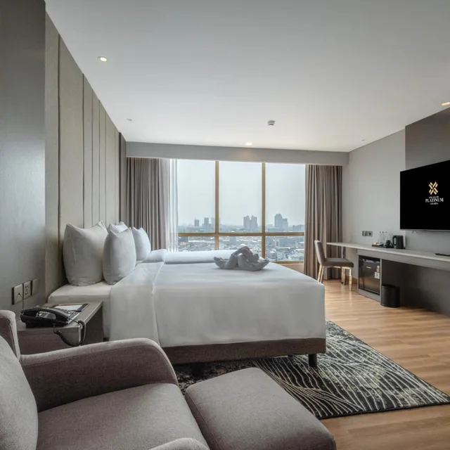 غرفة غراند ديلوكس بسريرين منفصلين، The Grand Platinum Jakarta 4/6