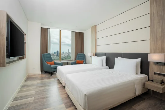 غرفة ديلوكس ركنية بسريرين منفصلين، Solaria Nishitetsu Hotel Bangkok 5/10