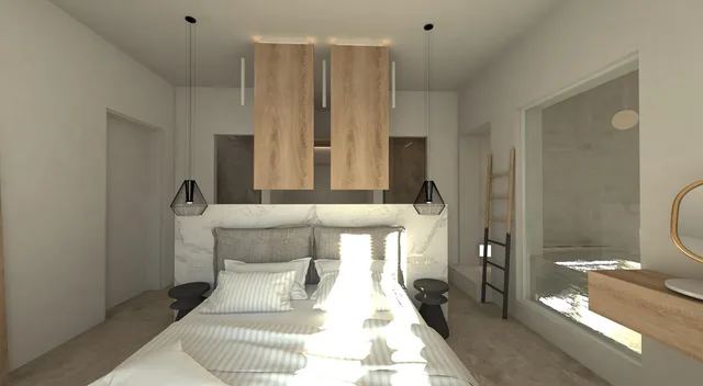 Superior, Double Bed, Sea View, Indoor Jetted Tub, Apiro Mykonos 5/10
