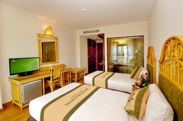 غرفة مريحة بسرير كوين بإطلالة على المدينة، GREEN WORLD HOTEL NHA TRANG 8/10