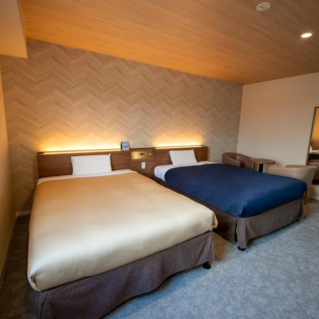 Renovated, Twin Beds, Electronic Cigarette Only, Hotel New Gaea Nishikumamoto Ekimae 3/9