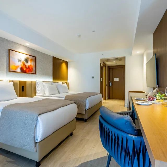 Deluxe, Double Bed, Lateral Side Sea View، Beks Premium Resort and Spa 4/8