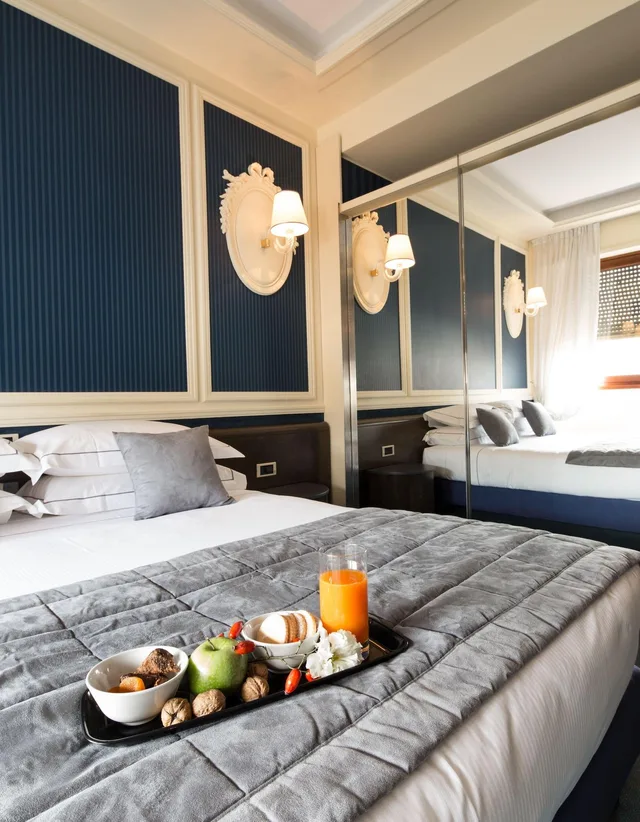 غرفة مفردة بسرير مزدوج، Grande Albergo Roma 3/8