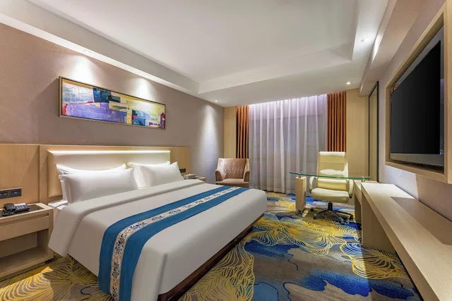 غرفة ديلوكس بسرير كوين، Meihao Mingyue Hotel International Finance City Keyun Road Metro Branch 3/8