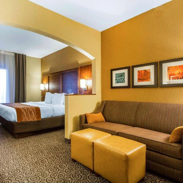 جناح بسرير كينج مع أريكة، Comfort Suites Ramsey MN 4/6