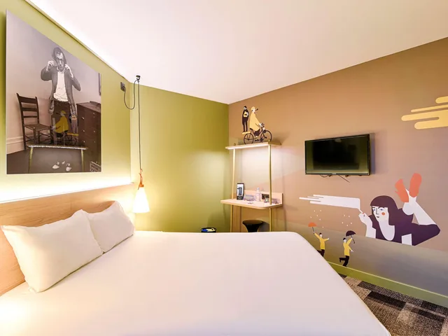 غرفة بسرير مزدوج، Ibis Styles Lyon Confluence Hotel 4/9