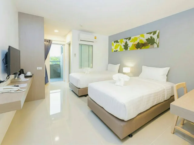 Studio, Twin Beds, Trat City Hotel 2/2