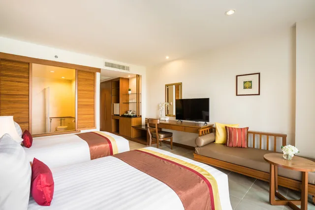 غرفة ديلوكس بسريرين منفصلين بإطلالة، COSY BEACH HOTEL 1/6