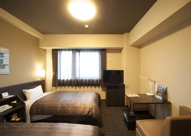 غرفة بسريرين منفصلين، Hotel Route-Inn Ono 2/6
