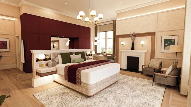 جناح سيغنتشر بسرير كينج، Rockliffe Hall 1/1