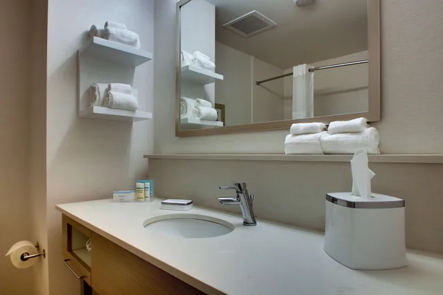 جناح استوديو بسرير كينج مع أريكة لذوي الإعاقة، Hampton Inn Sneads Ferry North Topsail Beach 3/5