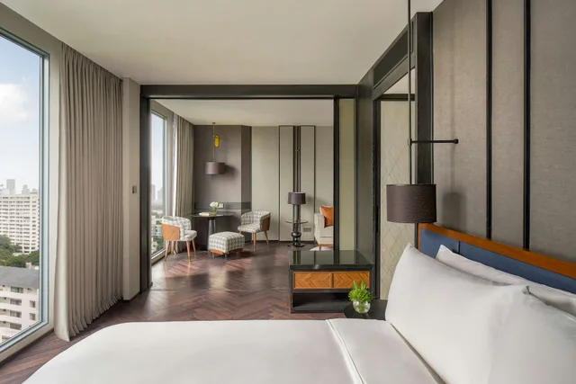 جناح جونيور بسرير كينج مع دخول الصالة، InterContinental Bangkok Sukhumvit 2/4