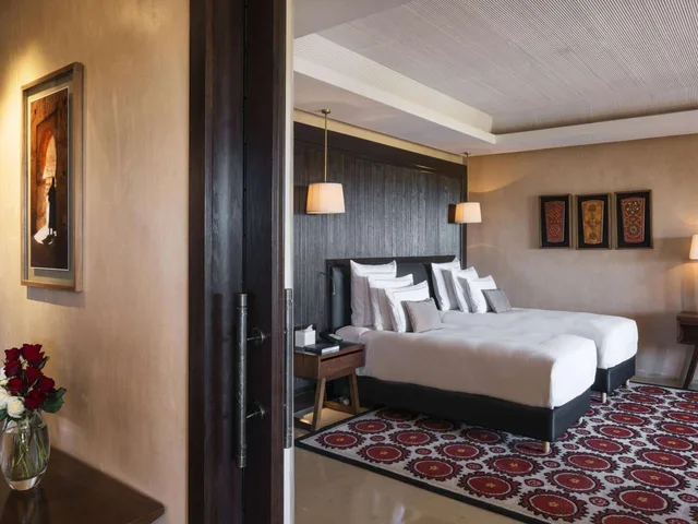 غرفة ديلوكس بسريرين منفصلين بإطلالة على الجبل، FAIRMONT ROYAL PALM MARRAKECH 6/9