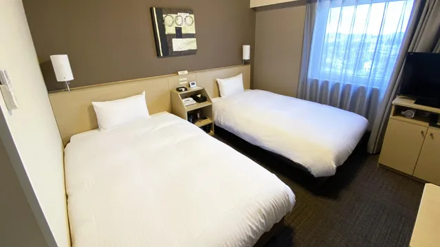 غرفة قياسية بسريرين منفصلين للمدخنين، Hotel Route-Inn Hitachinaka 1/1