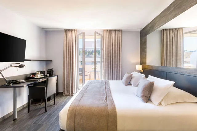 غرفة ديلوكس بسرير مزدوج أو سريرين منفصلين، Best Western Plus Hotel Massena Nice 7/9
