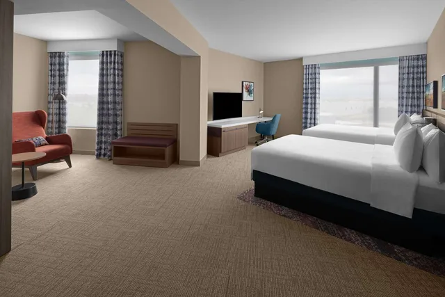 غرفة ديلوكس بسريرين كوين لذوي الإعاقة، Hilton Garden Inn Grand Prairie at EpicCentral 1/4