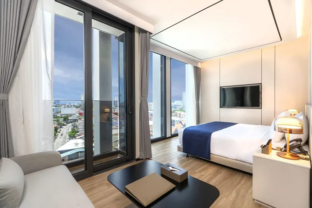 غرفة بريميير بإطلالة على المدينة في طابق مرتفع، Arbour Hotel and Residence Pattaya (SHA Plus+) 4/8