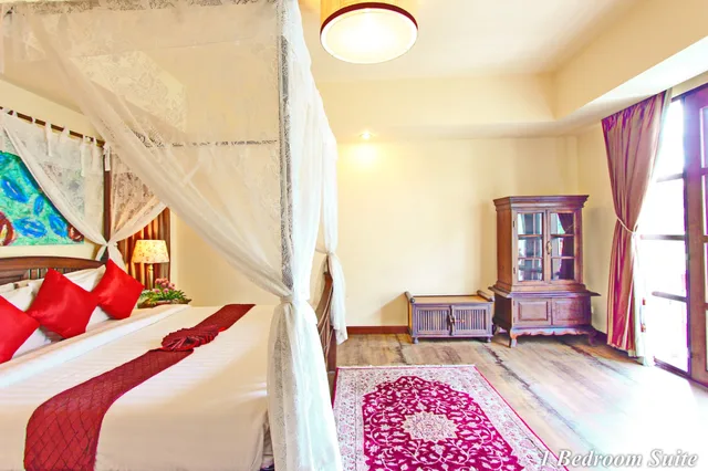 جناح غراند بسرير كوين بغرفة نوم واحدة بحوض جاكوزي، Shewe Wana Suite Resort 1/8