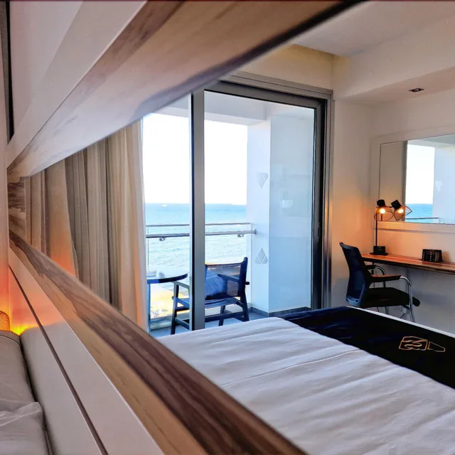 غرفة قياسية بسرير مزدوج بإطلالة على البحر، The Ciao Stelio Deluxe Hotel - Adults Only 3/5