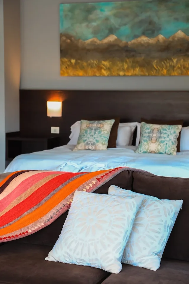 جناح فاخر بسرير كينج بإطلالة على الجبل مع أريكة، El Carmelo Mountain Lodge 3/3