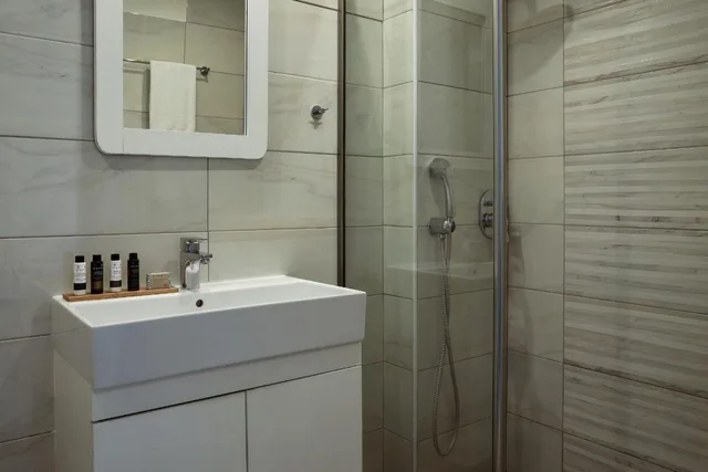 غرفة بسرير مزدوج أو سريرين منفصلين بإطلالة على البحر، Vasia Ormos Hotel - Adults Only 6/7