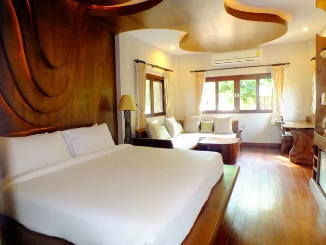 فيلا بسرير كينج بإطلالة على الحديقة بغرفة نوم واحدة، Bura Resort Chiang Rai 1/1
