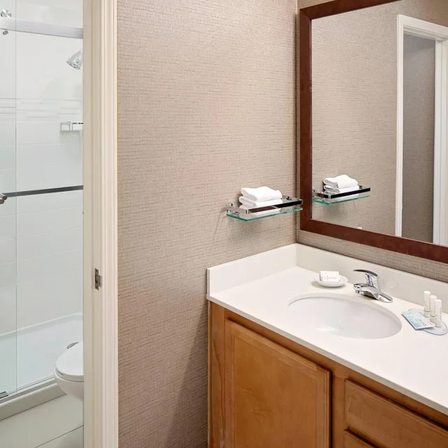 استوديو بسرير كوين مع أريكة بحوض استحمام لذوي الإعاقة، Residence Inn by Marriott Palo Alto Mountain View 3/9