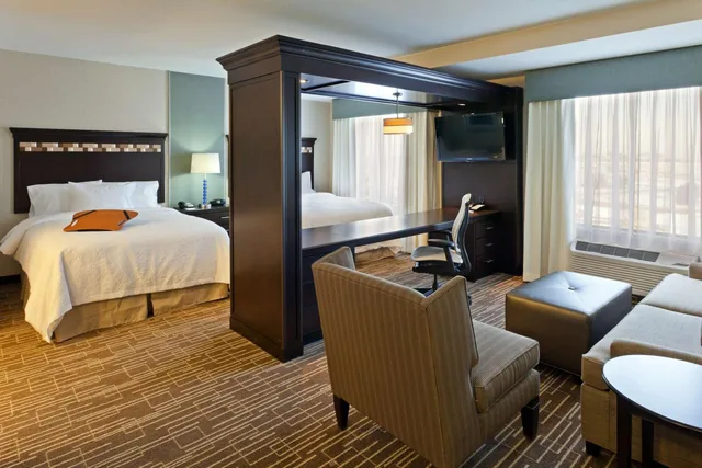 جناح استوديو بسريرين كوين مع أريكة، Hampton Inn & Suites Denver/Airport-Gateway Park 3/6