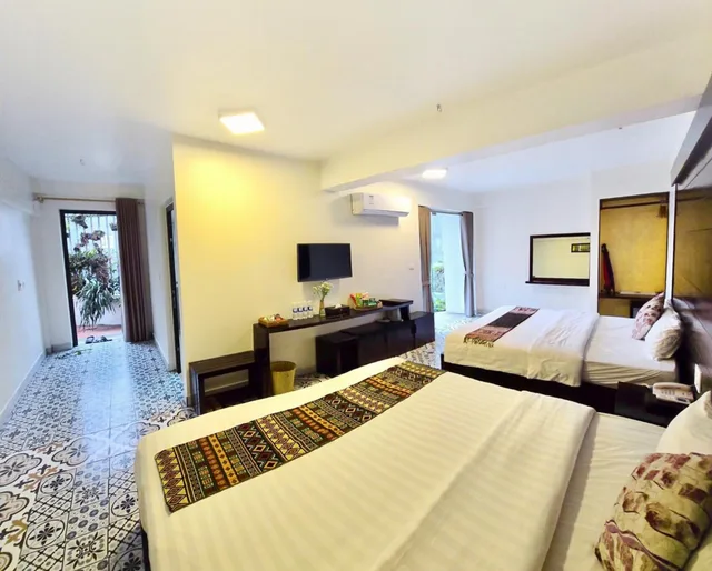 غرفة عائلية بإطلالة على الحديقة، Sapa Village Hotel 4/6