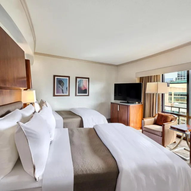 غرفة بريميوم بسريرين مزدوجين بإطلالة على المدينة في طابق مرتفع، WESTIN - SEATTLE 2/8