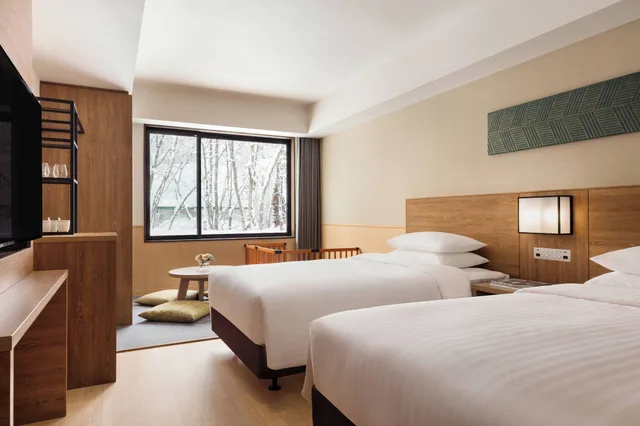 غرفة بريميوم بسريرين منفصلين، Courtyard By Marriott Hotel Hakuba 4/8