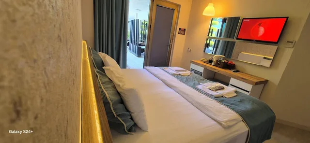 غرفة ديلوكس بسرير كوين بإطلالة على المسبح، The D Hotel Cesme Spa & Resort 3/8