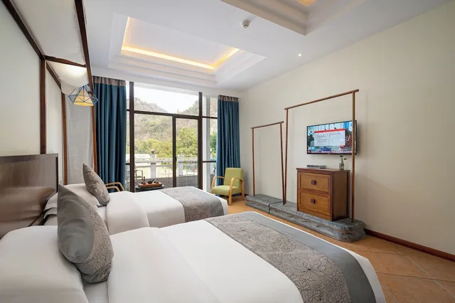 غرفة بريميوم بسريرين منفصلين، Guilin Crystal Crescent Moon Hotel 1/10