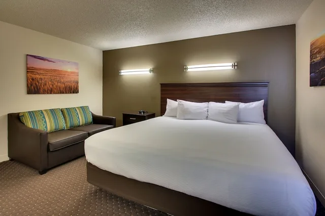 غرفة قياسية بسرير كينج لذوي الإعاقة مع أريكة سرير، Expressway Inn 1/1